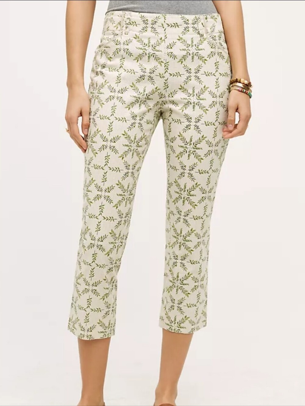 Cartonnier by Anthropologie Cropped Medallion Charlie Trousers Capris Summer